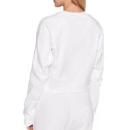 Sweat Crop Blanc Femme Adidas HF7531 vue 2