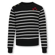 Gestreifter Pullover Schwarz Mädchen Kids ONLY Gtiba günstig