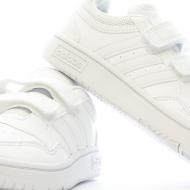 Baskets Blanches Garçon Adidas Hoops vue 7