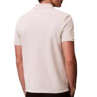 Polo Beige Homme Calvin Klein Jeans Ss Monogram Pique vue 2