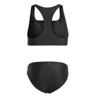 Maillot de bain Noir Fille Adidas Big Bars vue 2