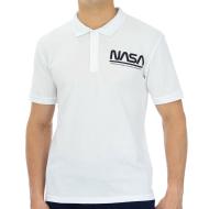 Polo Blanc Homme Nasa Sleeve Pole pas cher