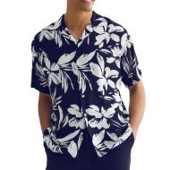 Chemisette Blanche/Marine Garçon Jack & Jones Tropic