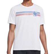 T-shirt de Running Blanc Homme Nike Rise 365 pas cher