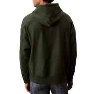 Sweat à Capuche Vert Homme Calvin Klein Jeans Premium Terry vue 2