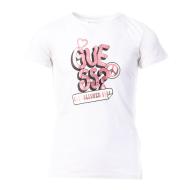 T-shirt Blanc Fille Guess 6YW4 pas cher