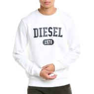 Sweat Blanc Homme Diesel Felpa pas cher