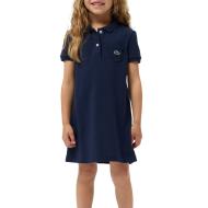 Robe Marine Fille Lacoste Girls Cotton Polo pas cher
