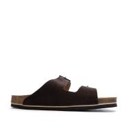 Braune Herrensandalen TBS Mule Cow Split Suede Quatar Ansicht 2