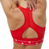 Brassière Rouge Femme Adidas HC7843 vue 2