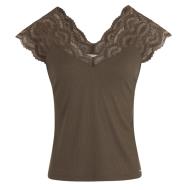 T-Shirt Kaki Femme Morgan Dentelle vue 2