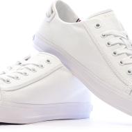 Baskets Blanches Femme Tommy Hilfiger Vulc Canvas Lace Up vue 7
