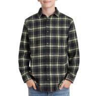 Jack & Jones Shua Camisa a cuadros negra de niño barato