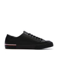 Baskets Noires Cuir Homme Tommy Hilfiger Core Corporate Vulc vue 2