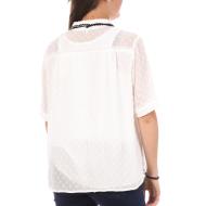 Chemise Blanche Femme Teddy Smith Caliana Plumeti vue 2
