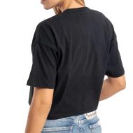 Crop-Top Noir Femme Superdry Varsity Arch Boxy vue 2