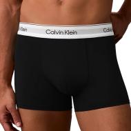 X3 Boxers Noir/Turquoise Homme Calvin Klein Jeans Relaxed Fit Trunk 3p vue 2