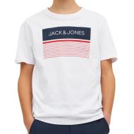T-shirt Blanc Garçon Jack & Jones Travis
