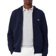 Sweat Zippé Marine Homme Lacoste Zipped pas cher