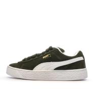 Baskets Kaki/Blanc Femme Puma Suede XL