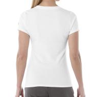 T-shirt Blanc Femme Asics Essential gpx vue 2
