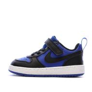 Baskets Bleu/Noires Garçon Nike Court Borough pas cher