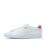 Baskets Blanches/Rouges Adulte Puma Smash v2 L pas cher