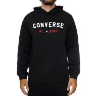 Sweat à capuche Noir Homme Converse Center pas cher