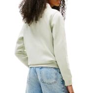 Sweat Vert Femme Tommy Hilfiger Flag Crew vue 2