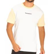 T-shirt Blanc Homme Tommy Hilfiger Contrast pas cher