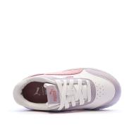 Basket Blanches/Mauves Fille Puma Carina Mia vue 4