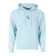 Sweat à Capuche Bleu Homme Calvin Klein Jeans 350 Terry Micro pas cher