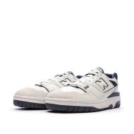 Baskets Blanches/Marine Homme New Balance BB550 vue 6