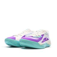 Chaussures de basket Bleu/Violette Homme Puma All Pro Nitro vue 6