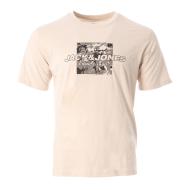T-shirt Beige Homme Jack & Jones Coirland 12284533 pas cher