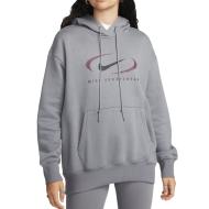 Sweat Capuche Gris Foncé Femme Nike Swsh pas cher