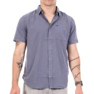 Chemise Manches Courtes Bleu Homme Kaporal Baya pas cher