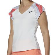 T-shirt Blanc Femme technique Mizuno 62GA pas cher