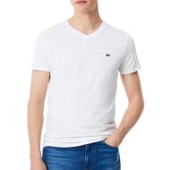 T-Shirt Blanc Homme Lacoste TH5077 pas cher