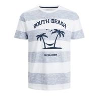 T-shirt Blanc/Bleu Garçon Jack & Jones Summer