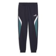 Jogging Marine/Vert Garçon Puma Ess Block Sweatpants pas cher
