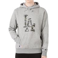 Sweat à capuche Gris Homme New Era Los Angeles Dodgers pas cher