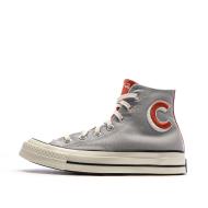 Baskets Grises/Rouges Homme Converse Chuck 70 Letterman vue 2