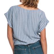 Top Bleu à Rayures Femme Roxy Born To Try vue 2