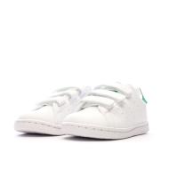 Baskets Blanches/Vertes Garçon/Fille Adidas Stan Smith vue 6