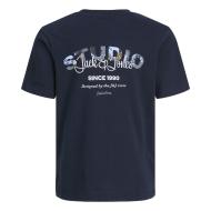 T-Shirt Marine Garçon Jack & Jones Yuki vue 2