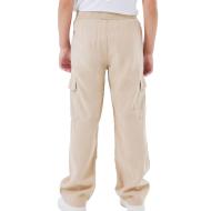 Pantalon en Toile Beige Fille Name it Wide Twill vue 2