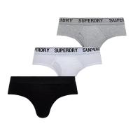 x3 Slips Noir/Gris/Blanc Homme Superdry M3110344A