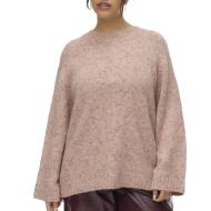Pull en Maille Rose Femme Vero Moda Curve Cingrid
