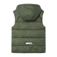 Doudoune sans manche Kaki Garçon Name it Vest vue 2